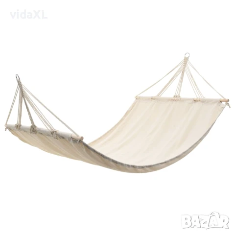 Хамак с дървени летви, кремав, 210 x 150 см(SKU:40807), снимка 1