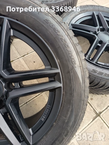 Джанти 16" 5x112 с гуми 205/55/16, снимка 8 - Гуми и джанти - 53515239