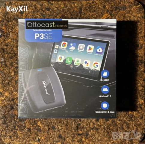 Ottocast P3SE 4+64GB Android 12 Qualcomm 8-core 