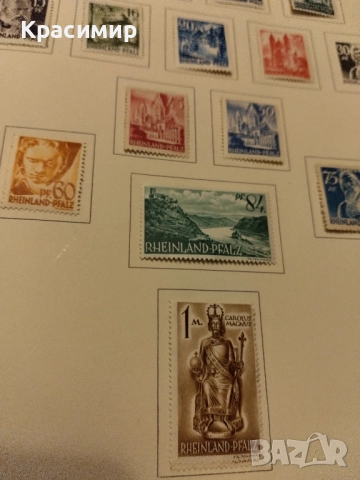 Германия 1947 г.Френска окупационна зона.MNH, снимка 6 - Филателия - 52160325