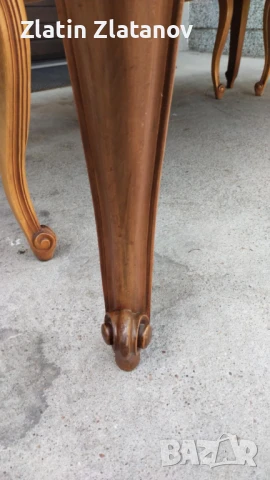 Запазена е!!!Маса с 6 стола стил Луи XV!, снимка 14 - Маси - 51178318