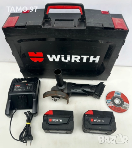 Wurth EWS 28-A - Мощен акумулаторен ъглошлайф 2x28V 3.0Ah 2022г.