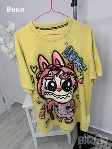 Тениска Дисни Desney Labubu Лабубу, снимка 2 - Тениски - 50845249