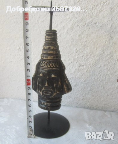 Свещници:  Железният светилник, троен свещник или пепелник, Африка, глава,  животно, снимка 18 - Други - 32364050