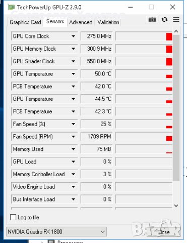 Продавам видео карта nVidia NVIDIA Quadro FX 1800 768 MB GDDR3 192bit 2xDVI PCI-E, снимка 6 - Видеокарти - 41433871