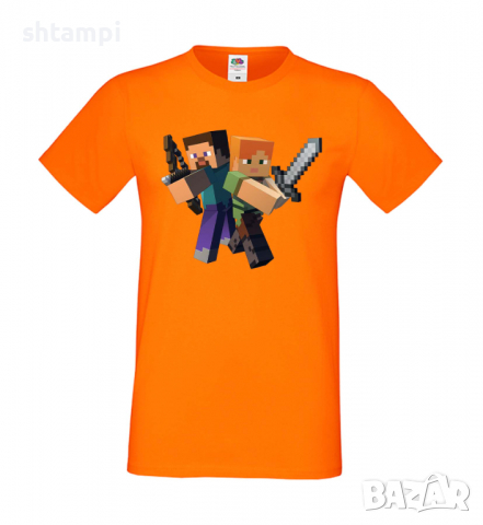 Мъжка тениска Minecraft 6,Minecraft,Игра,Забавление,подарък,Изненада,Рожден Ден., снимка 14 - Тениски - 36495248