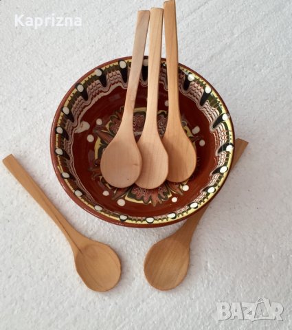 Дървена лъжичка, снимка 3 - Прибори за хранене, готвене и сервиране - 34635514