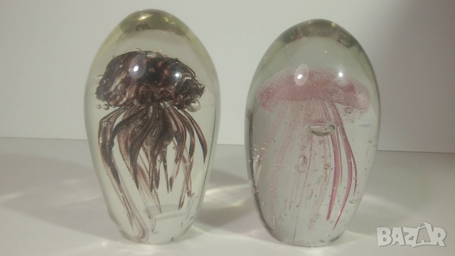 2 медузи от балончета в стъкло (цена за двете заедно)