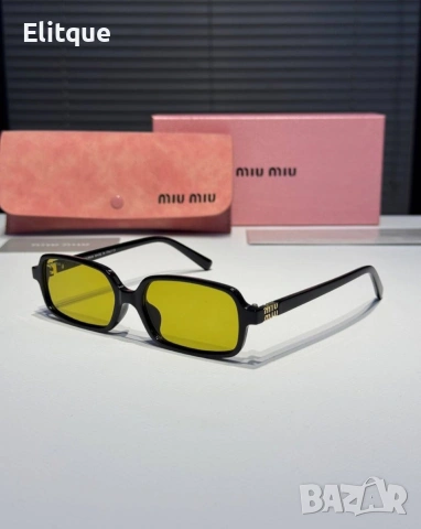 висококачествени очила с черен обикновен калъф и ув защита miu miu , снимка 2 - Слънчеви и диоптрични очила - 53461323