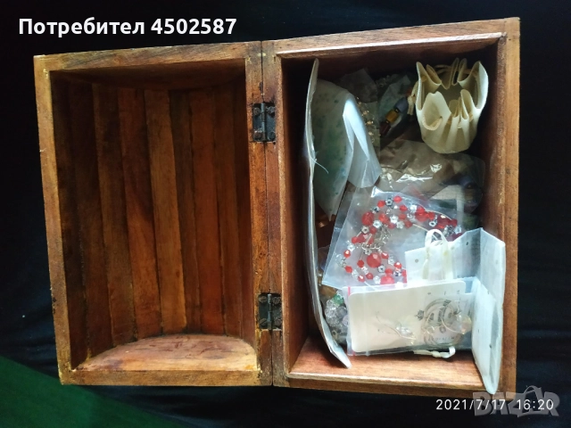 Стилен дървен органайзер за бижута, снимка 10 - Бижутерийни комплекти - 50930039