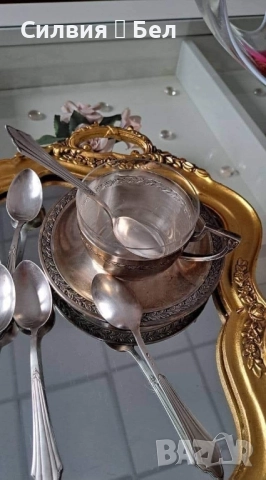 Посребрени чаени лъжички WMF , снимка 3 - Прибори за хранене, готвене и сервиране - 51863561