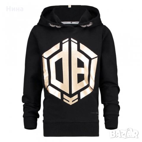 Суичър Vingino в черно и златисто