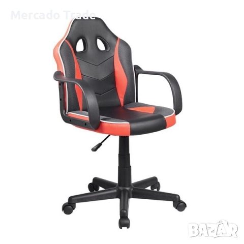 Геймърски офис стол Mercado Trade, За бюро, Черно-Червен