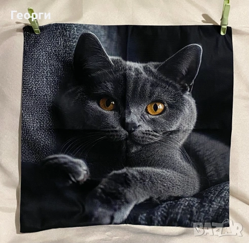 Декоративна калъфка /различни дизайни с Котета и Йорки/ за малка възглавница., снимка 5 - Декорация за дома - 51370597