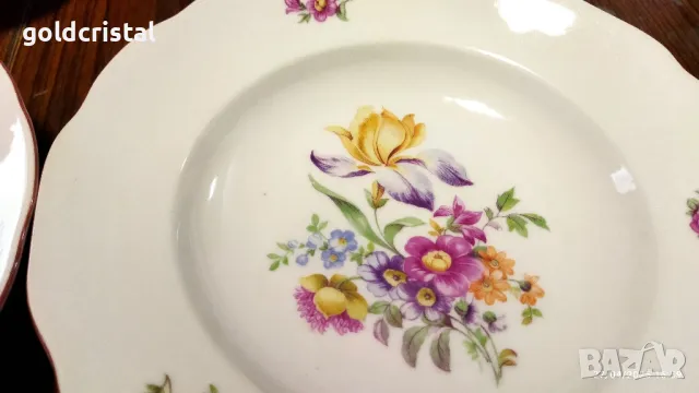 Стар български порцелан чинии , снимка 5 - Антикварни и старинни предмети - 50091998