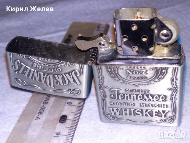 JACK DANIELS МАРКОВА КРАСИВА БЕНЗИНОВА ЗАПАЛКА ДЖАК ДАНИЕЛС 38617, снимка 2 - Запалки - 41647917