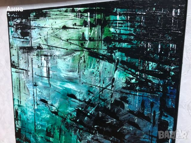 Авторска абстрактна карина, снимка 3 - Картини - 53601364