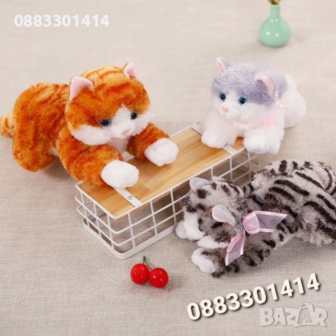 Плюшено коте Пухкава Котка 40см , снимка 5 - Плюшени играчки - 41967405
