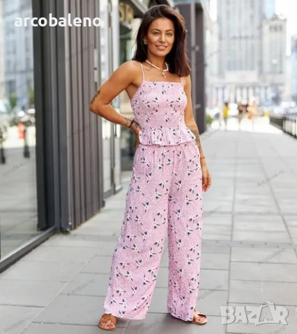 Дамски комплект от две части с потник и панталон Lilia, 3цвята , снимка 8 - Комплекти - 50210299