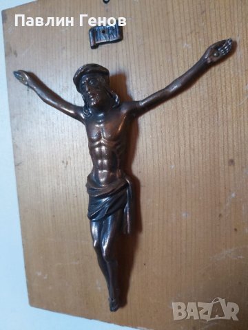 Стар кръст , Исус Христос 27.5х20см, снимка 4 - Антикварни и старинни предмети - 41393706