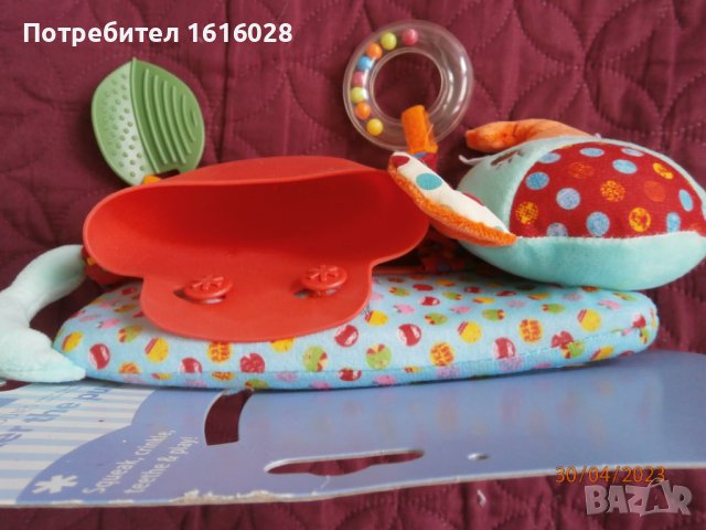 Бебешки плюшени играчки,дрънкалки,чесалки за зъбки,меки книжки., снимка 4 - Дрънкалки и чесалки - 40612739