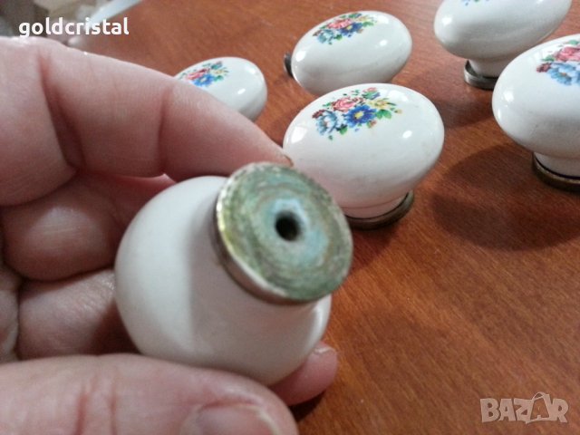 Порцеланови дръжки за мебел, снимка 5 - Антикварни и старинни предмети - 40551737