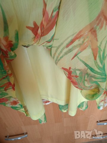 Жълта рокля , снимка 2 - Рокли - 42273843