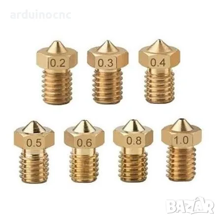 Дюзи 3D принтер дюза Printer E3D V5 V6 МК10 nozzle j-head hotend