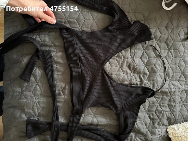 дамски блузи с деколте V, снимка 4 - Блузи с дълъг ръкав и пуловери - 53713673