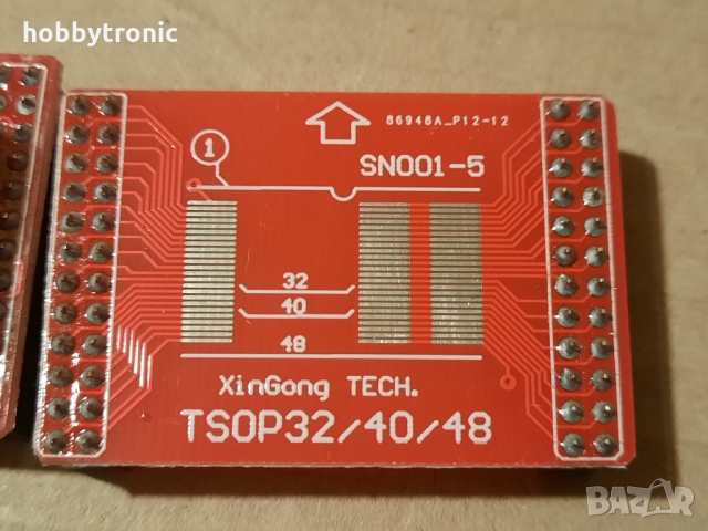 Преходни платки TSOP32/40/48, SOP56 за програматор TL866II, TL866A, TL866CS, снимка 3 - Друга електроника - 36049317