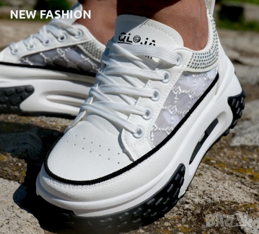 Дамски Маратонки с Камъни ✨, снимка 2 - Маратонки - 50829899