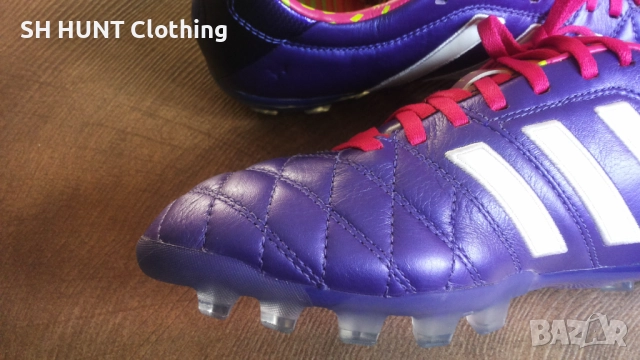 Adidas Adipure 11Pro AG Purple/White Размер EUR 42 / UK 8 бутонки естествена кожа 32-14-S, снимка 8 - Футбол - 52228568