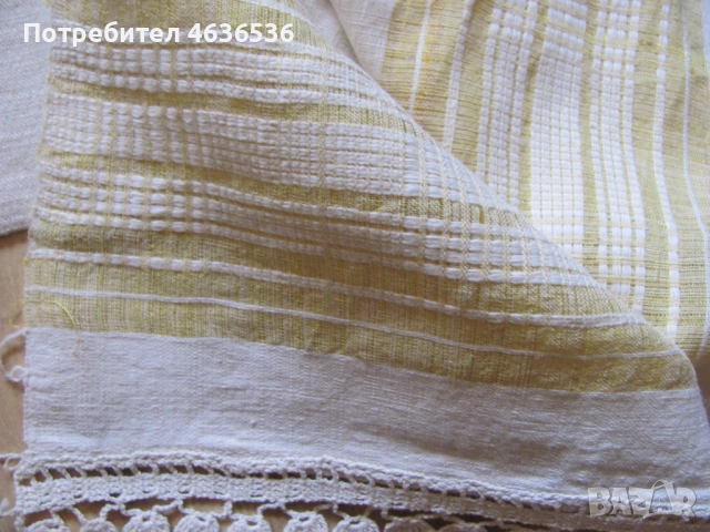 19в. кенарени кърпи с ръчно плетена дантела-2 броя, снимка 5 - Антикварни и старинни предмети - 52440012