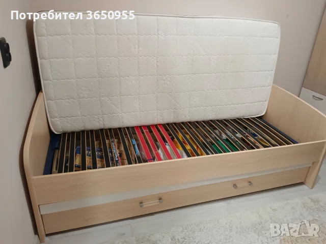 Матрак 90/200 с мемори пяна, двулицев. , снимка 3 - Спални и легла - 56243631