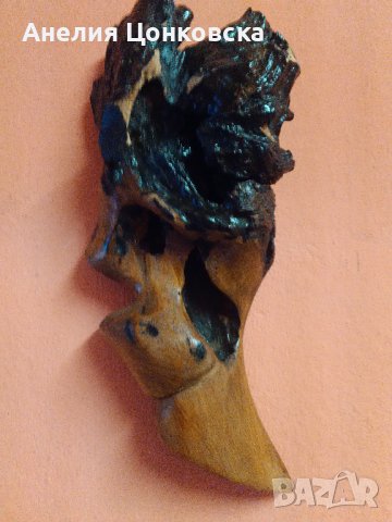 Арт "човешка глава"от дърво, снимка 10 - Сувенири от дърво - 39161971
