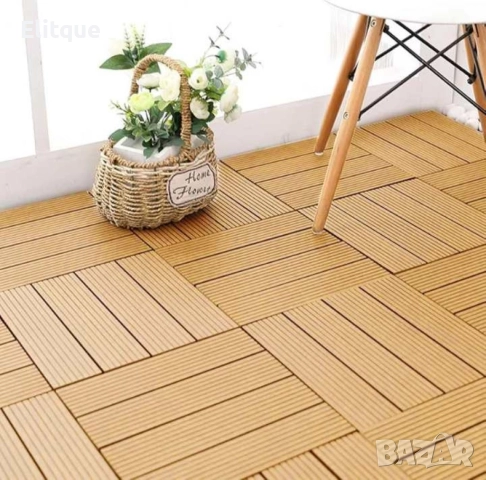 Уникално красив сглобен декинг под - 1бр, снимка 11 - Други стоки за дома - 52832132