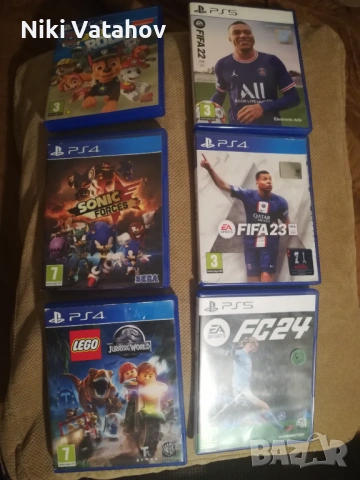 Продавам 6 бр. игри за Плейстейшън 4&5