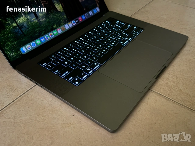 16' Apple MacBook Pro M1 2021 Space Grey 32GB RAM/512GB SSD/Бат 12ч, снимка 6 - Лаптопи за работа - 53383979