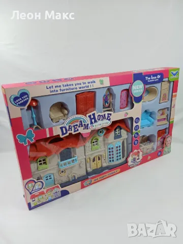 Къща за кукли с мебели голям комплект , снимка 3 - Кукли - 48350994