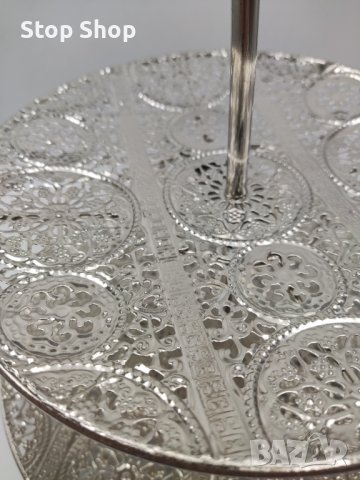 Двоен Поднос метален , снимка 4 - Декорация за дома - 39373698