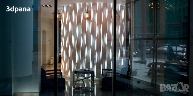 3Д ПАНЕЛИ от гипс, декоративни облицовки за стени / Led пана №0018, снимка 3 - Облицовки - 39795081