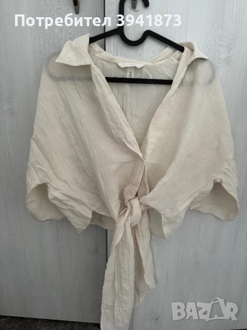 Сатенен топ H&M, снимка 3 - Ризи - 51442398