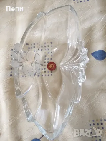 Изящна стъклена елипса, снимка 6 - Сервизи - 48140230