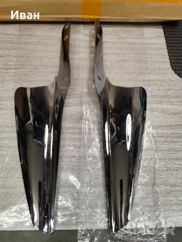 Стоманени хромирани дефлектори за предна вилка на мотор