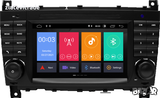 MERCEDES C CLK 7" W203 W467 АНДРОИД НАВИГАЦИЯ, 9321, снимка 2 - Навигация за кола - 36268607