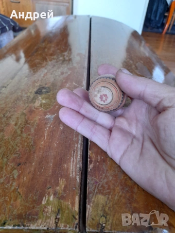 Старо дървено яйце #21, снимка 4 - Други ценни предмети - 53303941