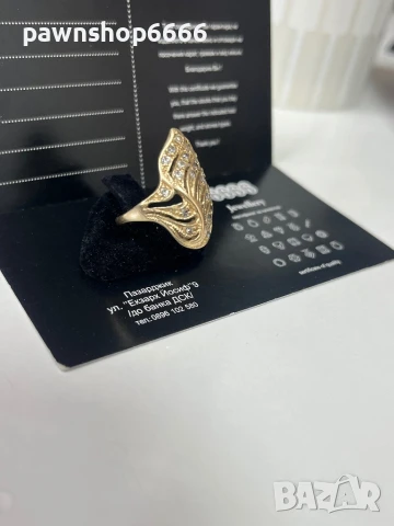 Златен пръстен 14К, снимка 2 - Пръстени - 50768307