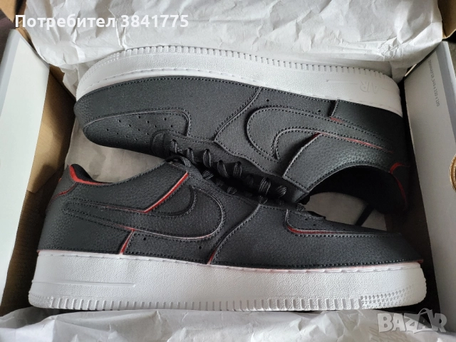 Nike Air Force 1 Low 1/1 Black Chile Red Pine Green уникални, снимка 5 - Маратонки - 51914194