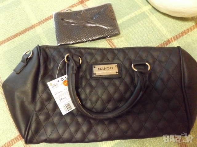 Дамска чанта Mango кожена, снимка 2 - Чанти - 53625509