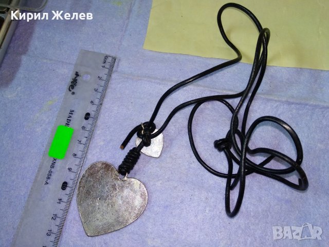 ПОСРЕБРЕН БЕЛ ЕПОК ВИНТИДЖ СЪРЦЕВИДЕН АРТ МЕДАЛЬОН с АМУРЧЕ 34635 , снимка 11 - Колиета, медальони, синджири - 39196985